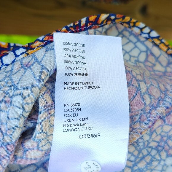 STUNNING MAEVE by Anthropologie STAINED GLASS Blouse Women's Size Small - Picture 5 of 7